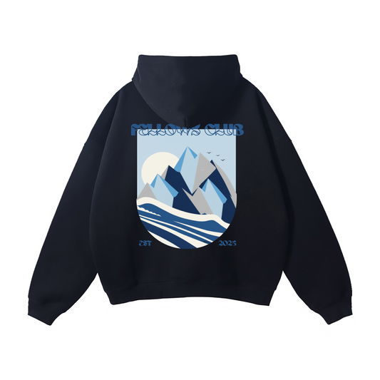 Alpine Oversized Hoodie - Navy